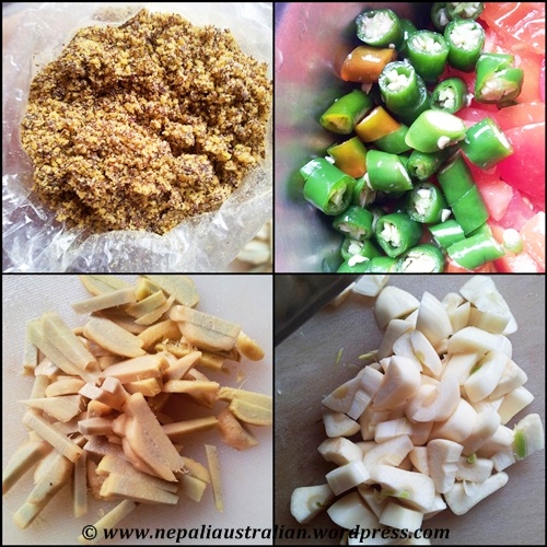 Khandeko golbera ko achar (2)