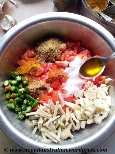 Khandeko golbera ko achar (3)