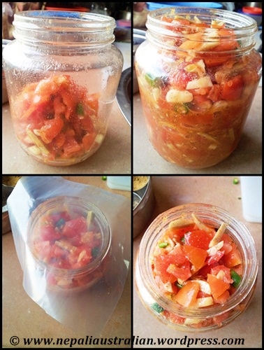 Khandeko golbera ko achar (5)