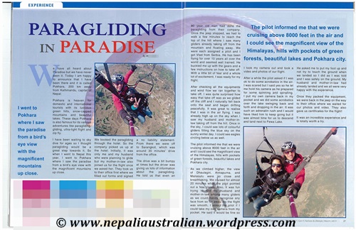Paragliding for blog