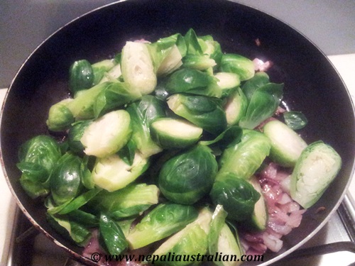 Sautéed Brussels sprouts  (5)