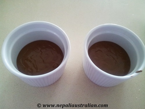 Chocolate self-saucing pudding (2)