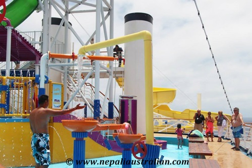Water Park and Green Thunder on board Carnival Cruise (6)